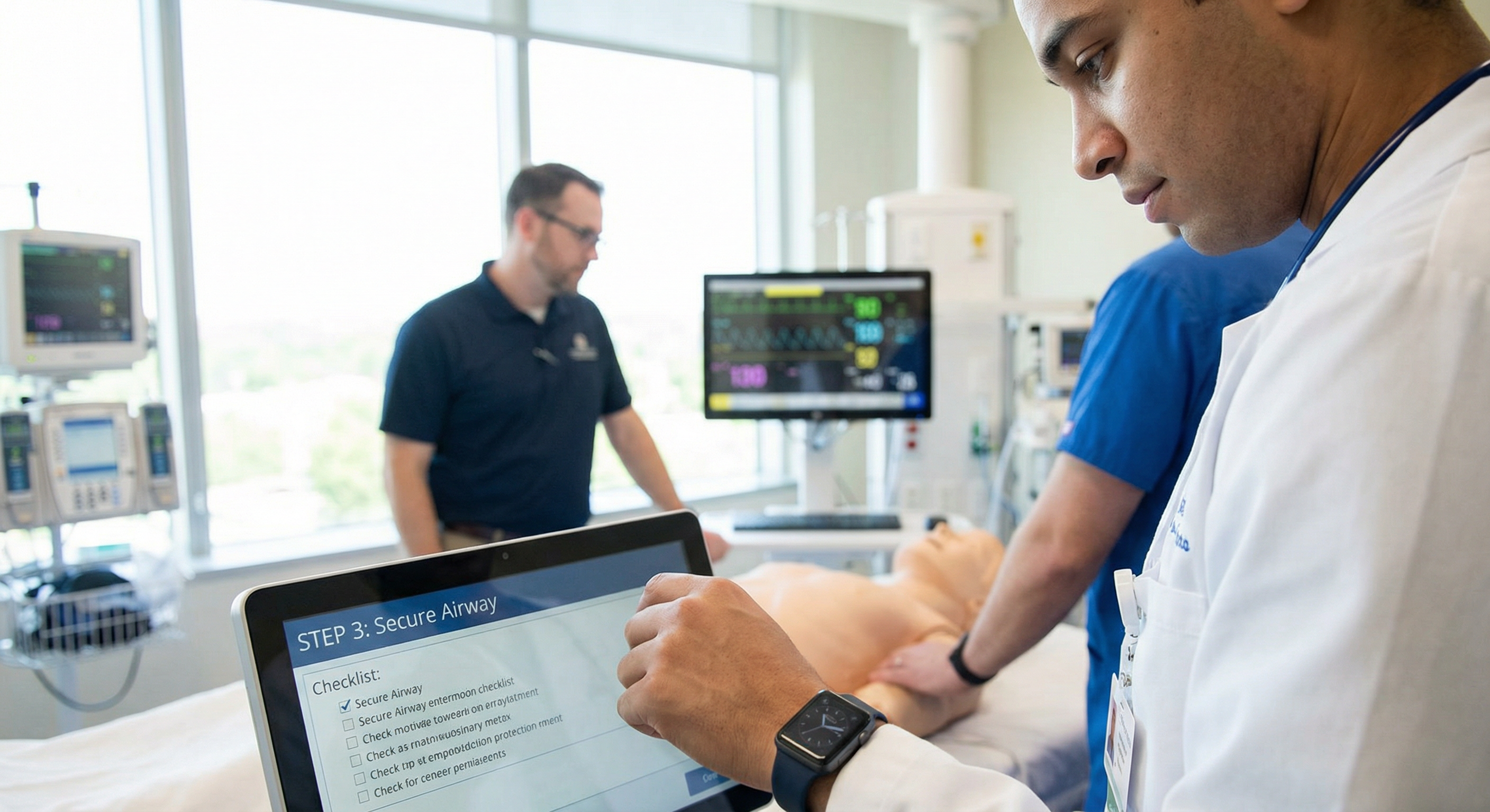 Procedures at the point of work: phone, tablet, watch